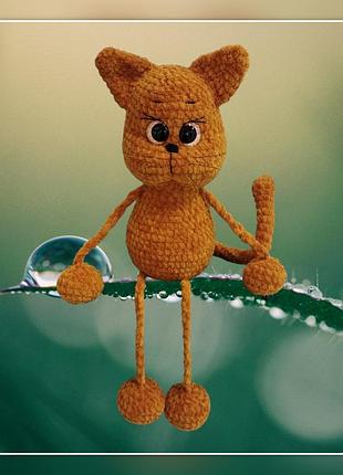 Интерьерная игрушка рыжий кот