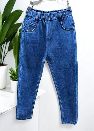 Детские зимние джинсы-скинни jiangli 6301blue 28(150см)-32(170см) размеры