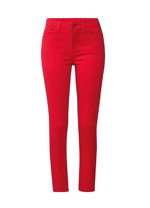 Женские джинсы super skinny esmara s 36, м 38 euro, наш 42 и 44 нижняя красный