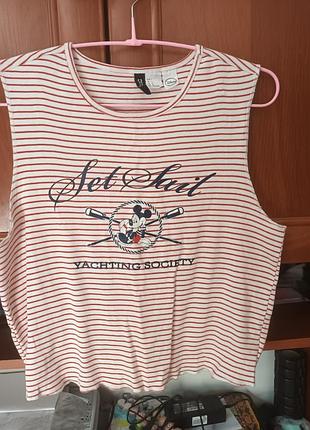 Класний топ із міккі маусом від h&m