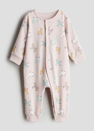 Узорчатый комбинезон/слип/человечек h&m 9616