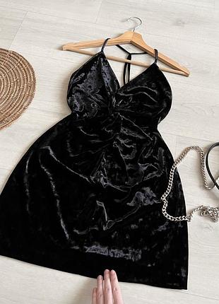 Обалденное бархатное платье zara
