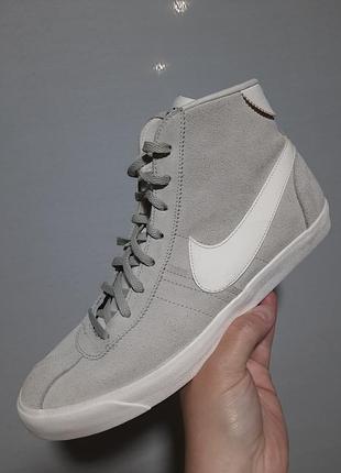 Високі кеди nike замшеві blazer mid 77 сірі 41  ,26 см устілка