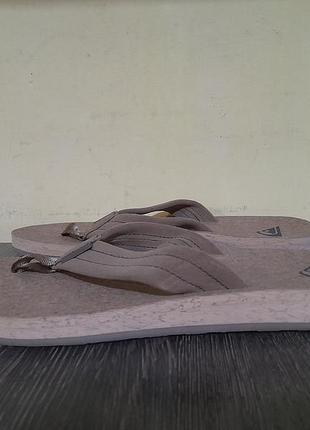 Коркові шкіряні сандалі в'єтнамки шльпанці quiksilver cork flip flops унісекс