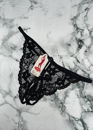 Стрінги  😍 жіночі еробілизна чорні