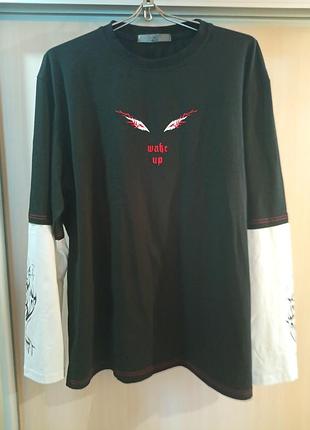 Лонгслив tadow store 'wake up'