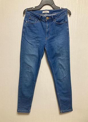 Джинсы скинни синего цвета