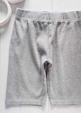 Серые шорты в рубчик стретч артикул: 23053