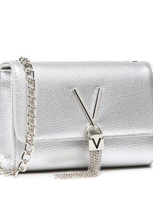 Срібна сумка кросбоді valentino mario