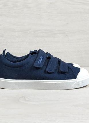 Детские кеды на липучках clarks оригинал, размер 30