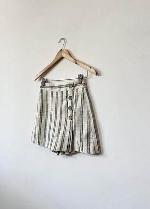 Коттоновые шорты юбка zara🌿