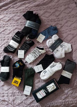 Мужские носки шкарпетки от известных брендов calvin klein tommy hilfiger michael kors cat