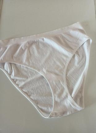Стрейчеві трусики сліпи високі білого кольору м. женские трусы 5838