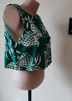 Хлопковый зеленый топ