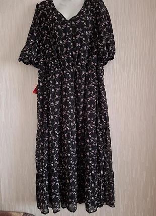 Платье платье новое шифоновое большого размера 24/52