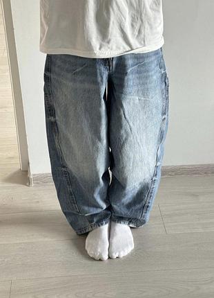 Широкие джинсы багги baggy jeans bershka , размер xs-s,  новые