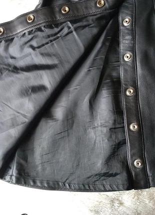 Нарядная кожаная юбка the kooples5 фото