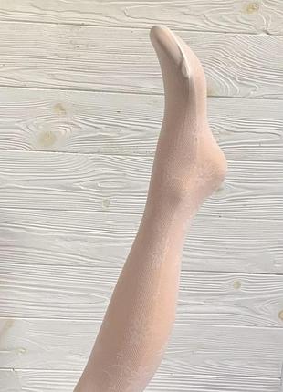 Білі капронові колготи для дівчинки