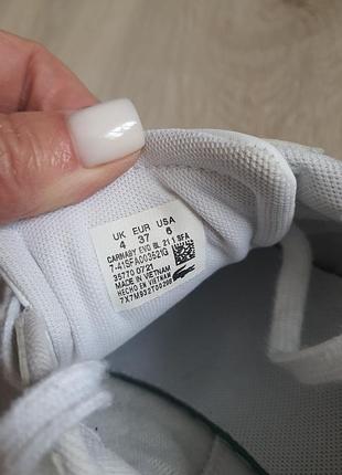 Кеди шкіряні lacoste 37 розмір оригінал 7