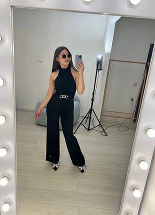 Елегантний чорний комбінезон. розмір: s (36)