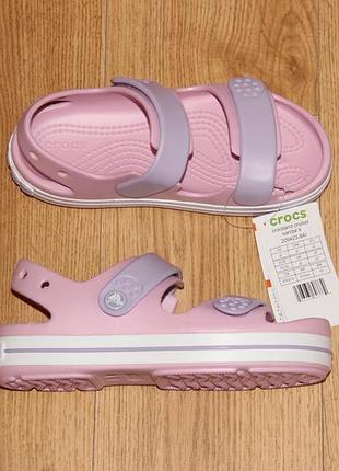 Дитячі босоніжки crocs crocband cruiser сандалі крокс j1, j2, j3 дівчинці