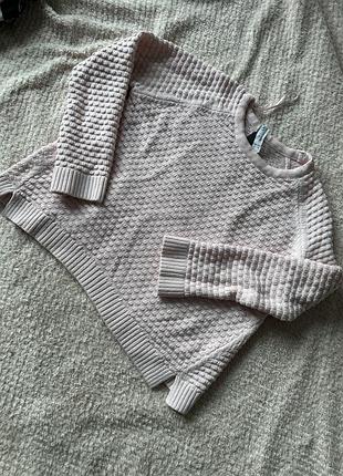 Вкорочений рожевий светр pull&amp;bear