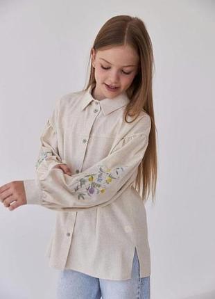 Сорочка льон вишиванка