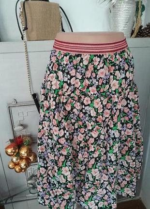 Легка котонова юбка на дівчинку zara