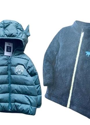 6 міс -1,5 рок рок. gap. lupilu.. стильна тепла куртка та шубка тедді. дуже крута. єврозима- демі. а