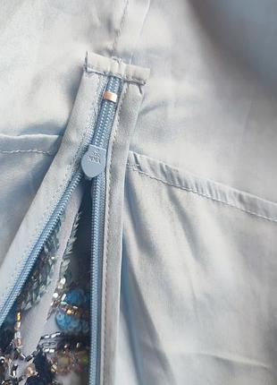 Платье мини needle & thread xs голубое с декором9 фото
