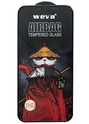 Защитное 2.5d стекло weva airbag (тех.пак) для apple iphone 16 pro max (6.9")