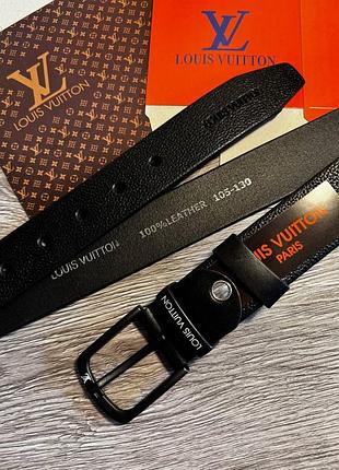 Ремень 4см итальялия из натуральной кожи + коробка ремень классический кожаный, ремень черный мужской классика пояс в стиле луи виттон louis vuitton