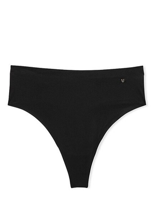 Victorias secret трусики стринги love cloud black smooth thong