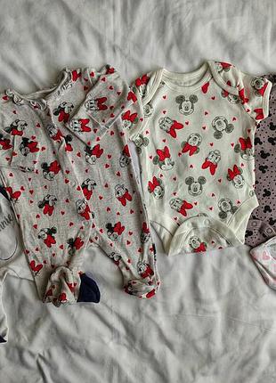 Невероятный комплект одежды для девочки микки маус 🧸♥️ комплект одежды для девочки 0-3мес 🩷