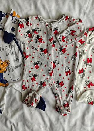 Невероятный комплект одежды для девочки микки маус 🧸♥️ комплект одежды для девочки 0-3мес 🩷2 фото