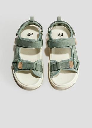 Босоніжки h&m 28,29,30; сині та зелені