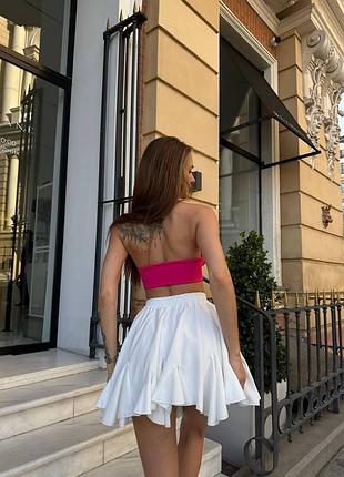 Жіночий малиновий топ з чашками