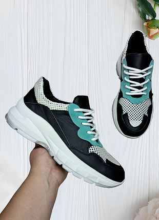 🎁 распродаж 🎁 кожаные женские кроссовки 37 размера (натуральная кожа)