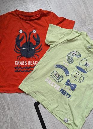 Комплект набор футболок для мальчика 110 детские летние футболки