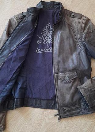 Milestone, cos, stone island женская куртка с натуральной кожи оригинал