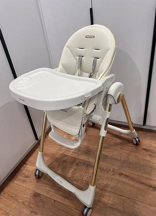 Стільчик для годування peg-perego prima pappa follow me  білого кольору.