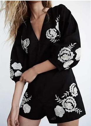 Вишитий ромпер zara