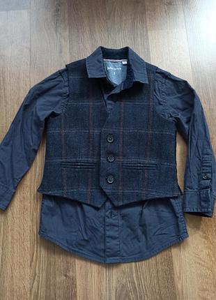 Комплект сорочка і жилетка