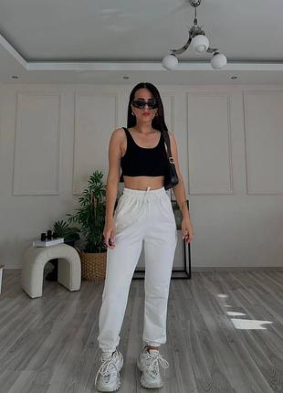 Спортивные джоггеры женские 42-44 44-46 48-50 белые