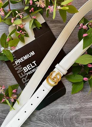 Женский ремень китай 3см кожа из натуральной кожи, ремень женский белый золото с коробкой, ремень кожаный ремень, ремень в стиле гуccи гучины