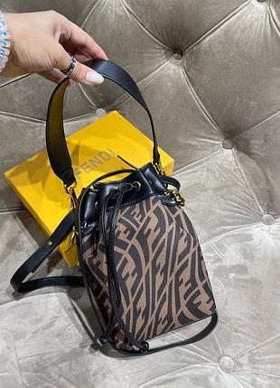 Сумка мішечок фенді преміум люкс