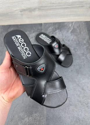 Шлепанцы мужские кожаные летние