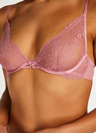 Бюстгалтер бюст 75в рожевий з м'якою чашкою hunkemoller