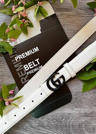 Женский ремень китай 3см кожа из натуральной кожи, ремень женский белый с коробкой, ремень кожаный ремень, черный ремень в стиле гуccи гучки