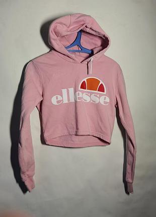 Кроп топ худи ellesse розовое